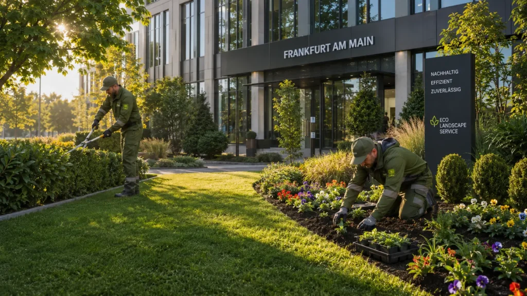 Garten- und Landschaftsbau Frankfurt – Babat GmbH – Professionelle Grünflächenpflege und Gartengestaltung für Gewerbeimmobilien